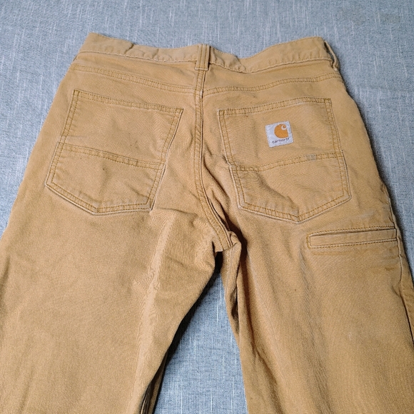 Carhartt Utility Pants Size 30x32 Brown Rugged Flex Relaxed Fit Carpenter Work - Picture 14 of 15